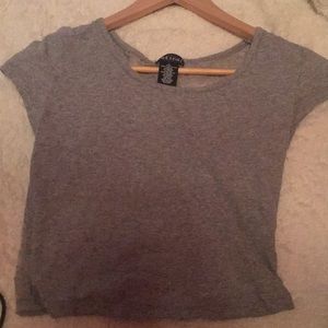 Grey Crop top
